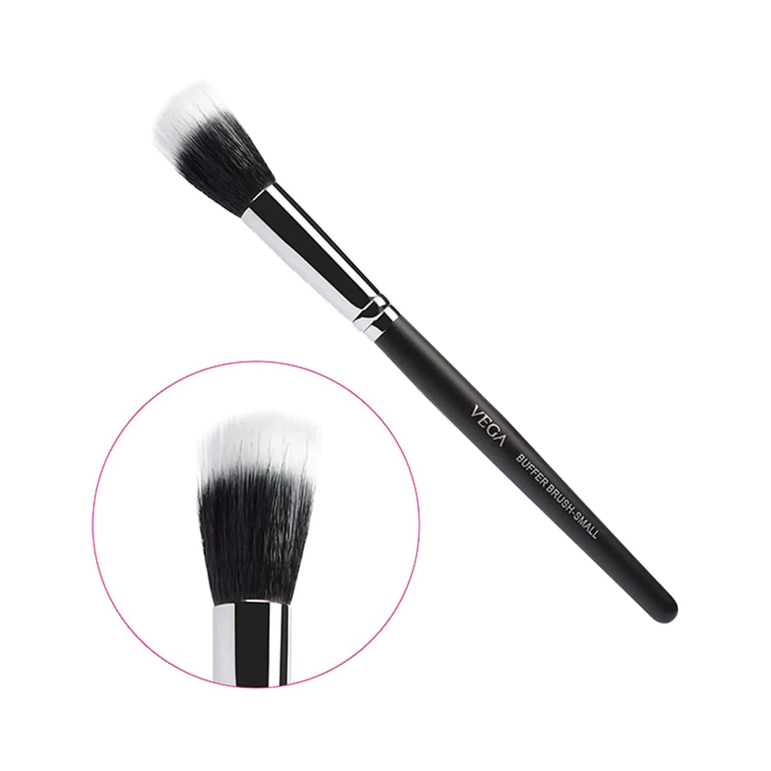 Vega | Vega Buffer Brush for Blending of Face Powder Blending Makeup Brush Small (PB-17) (18 g)
