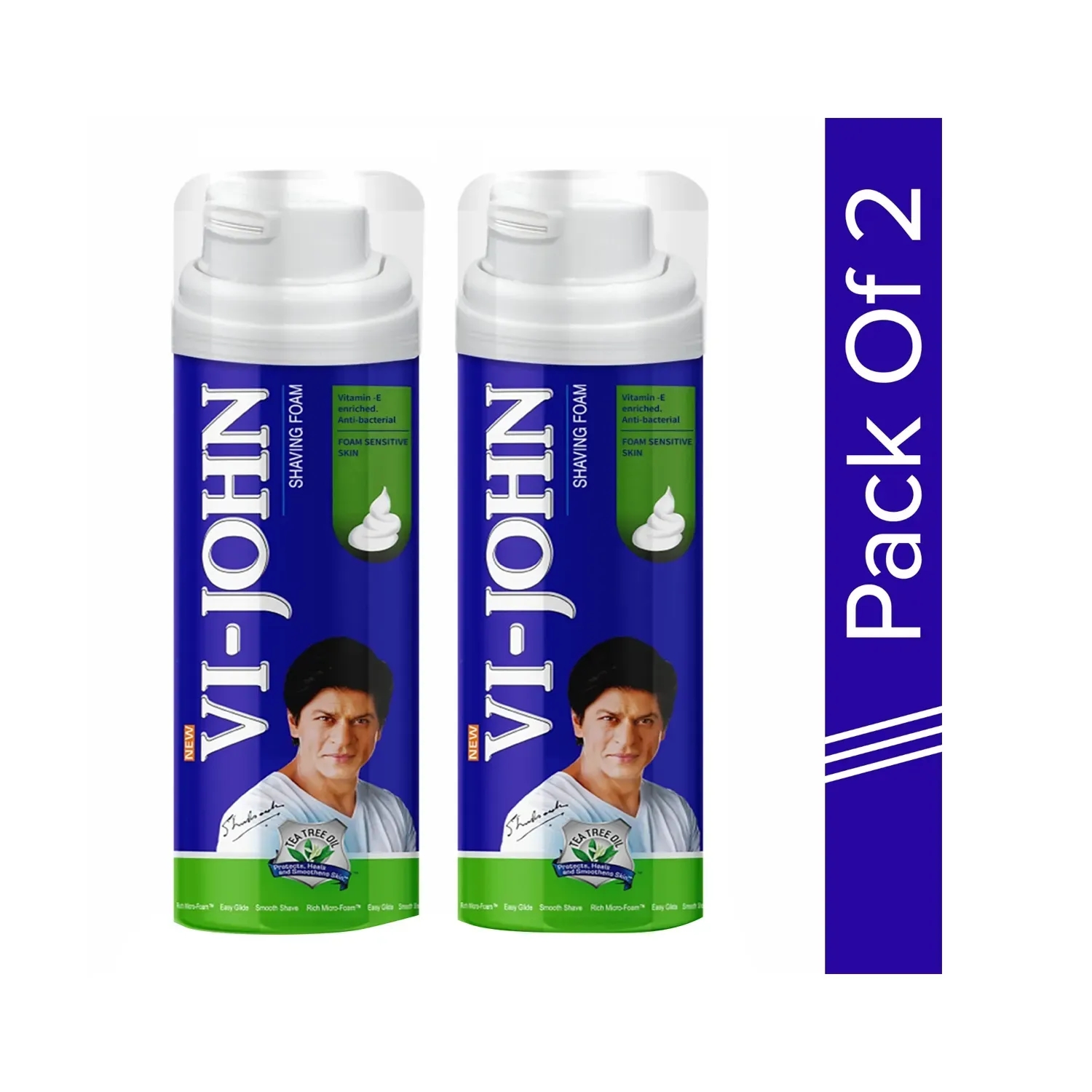 VI-JOHN | Vi-John Sensitive Skin Shaving Foam (Pack of 2) (250 g)