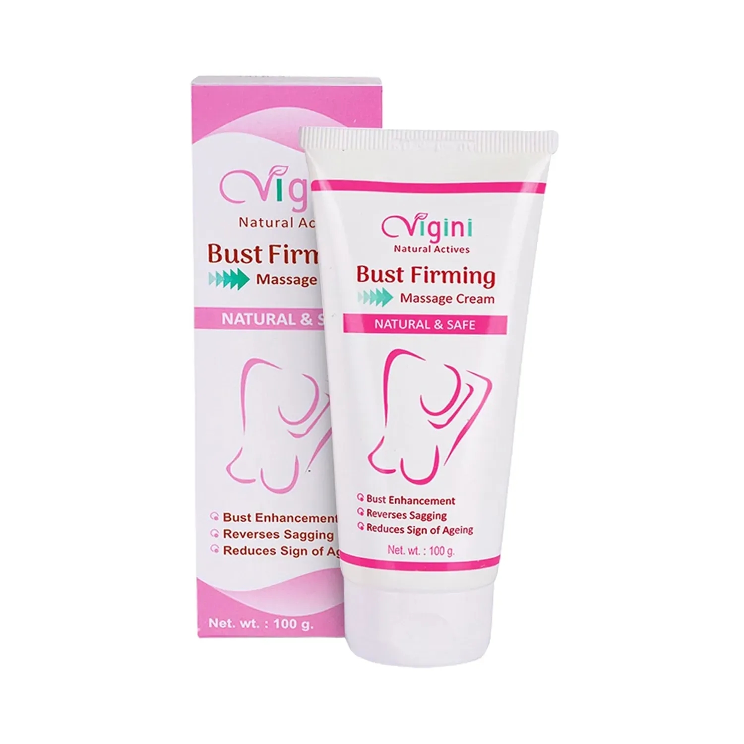 Vigini Bust Breast Firming Massage Enlargement Tigtening Growth Increase  Size Cream (100g) - Vigini