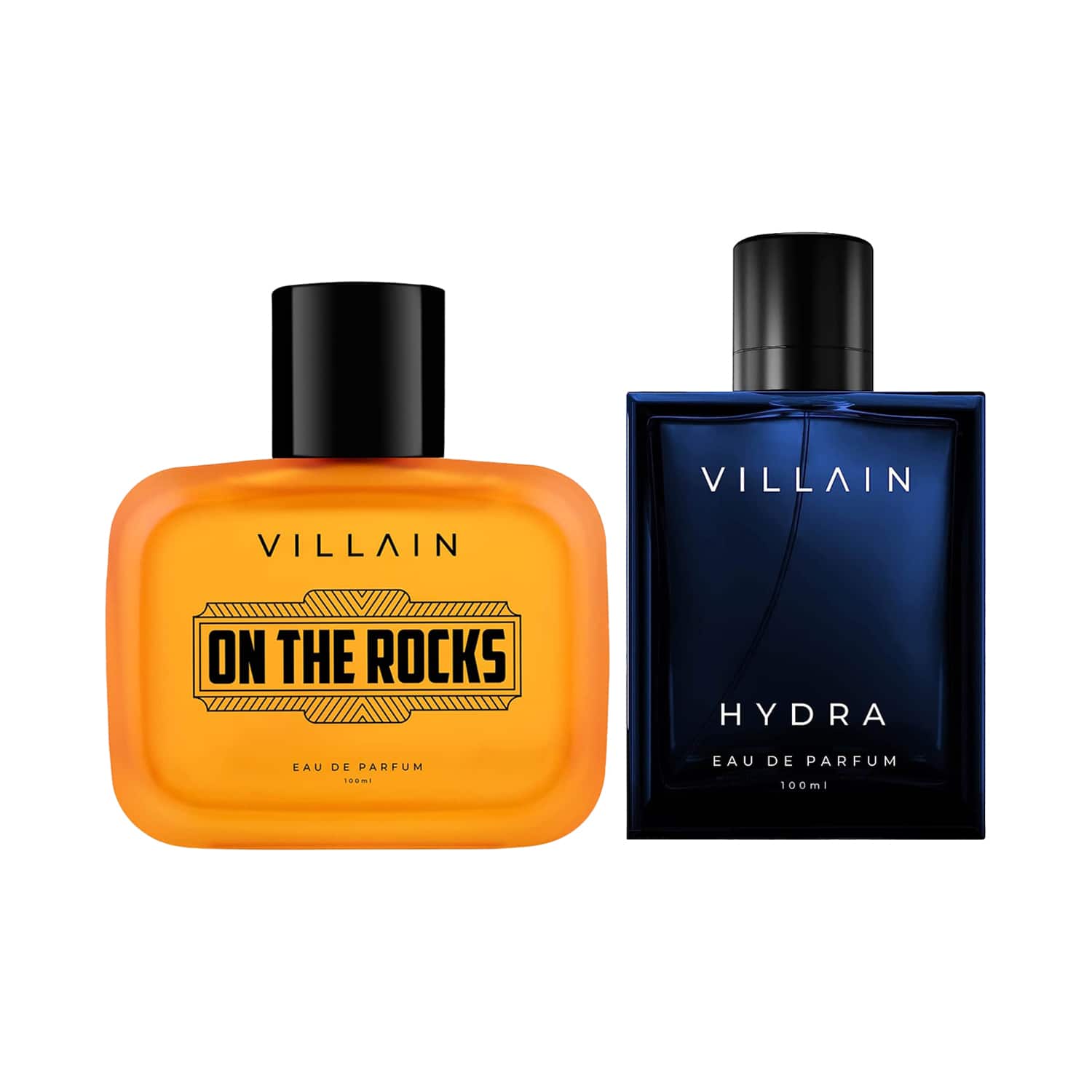 VILLAIN | Villain On The Rocks Woody + Hydra Aquatic Premium Long Lasting Eau De Parfum Combo (2 x 100 ml)