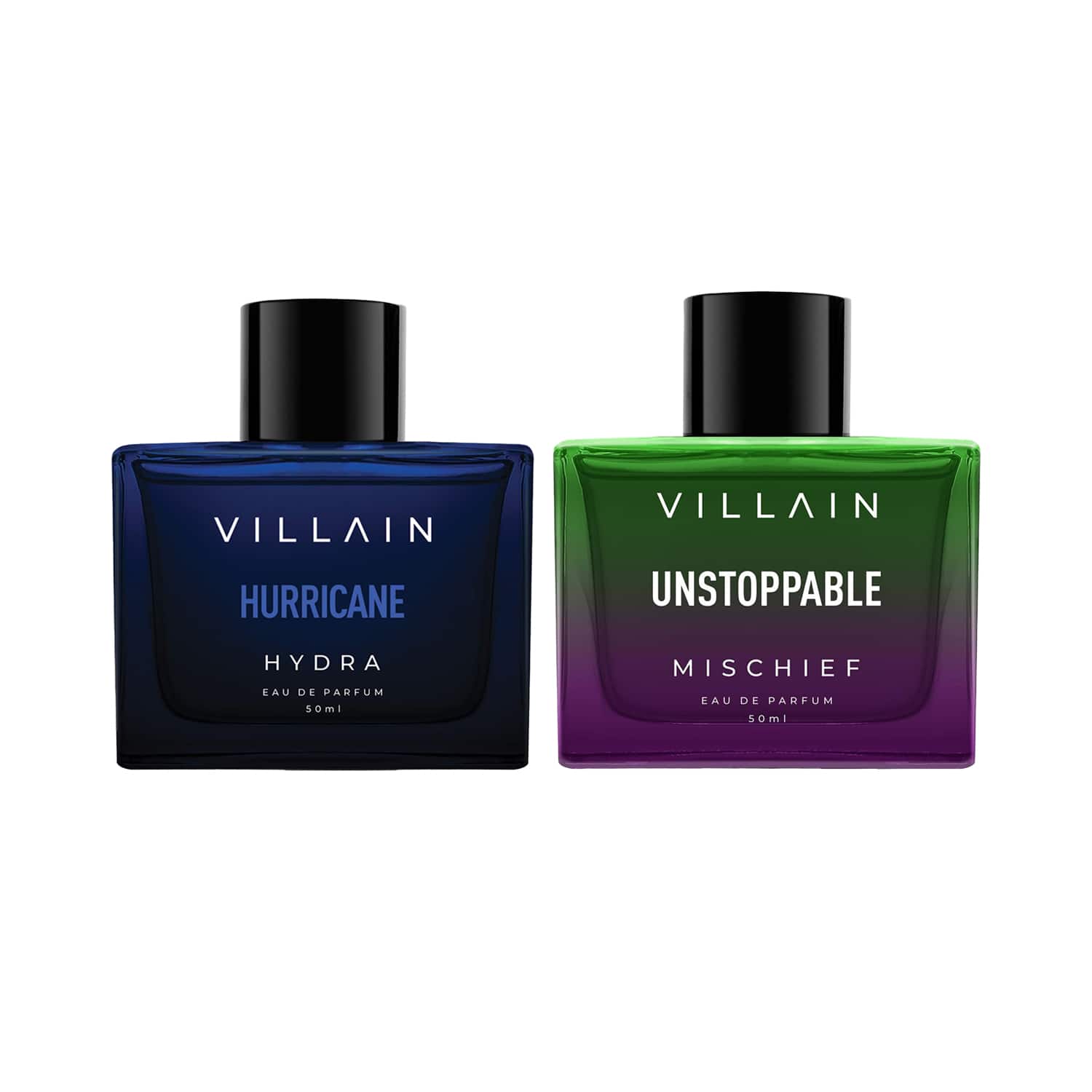 VILLAIN | Villain Hurricane Hydra + Villain Unstoppable Mischief Perfume Combo for Men (2 x 50 ml)