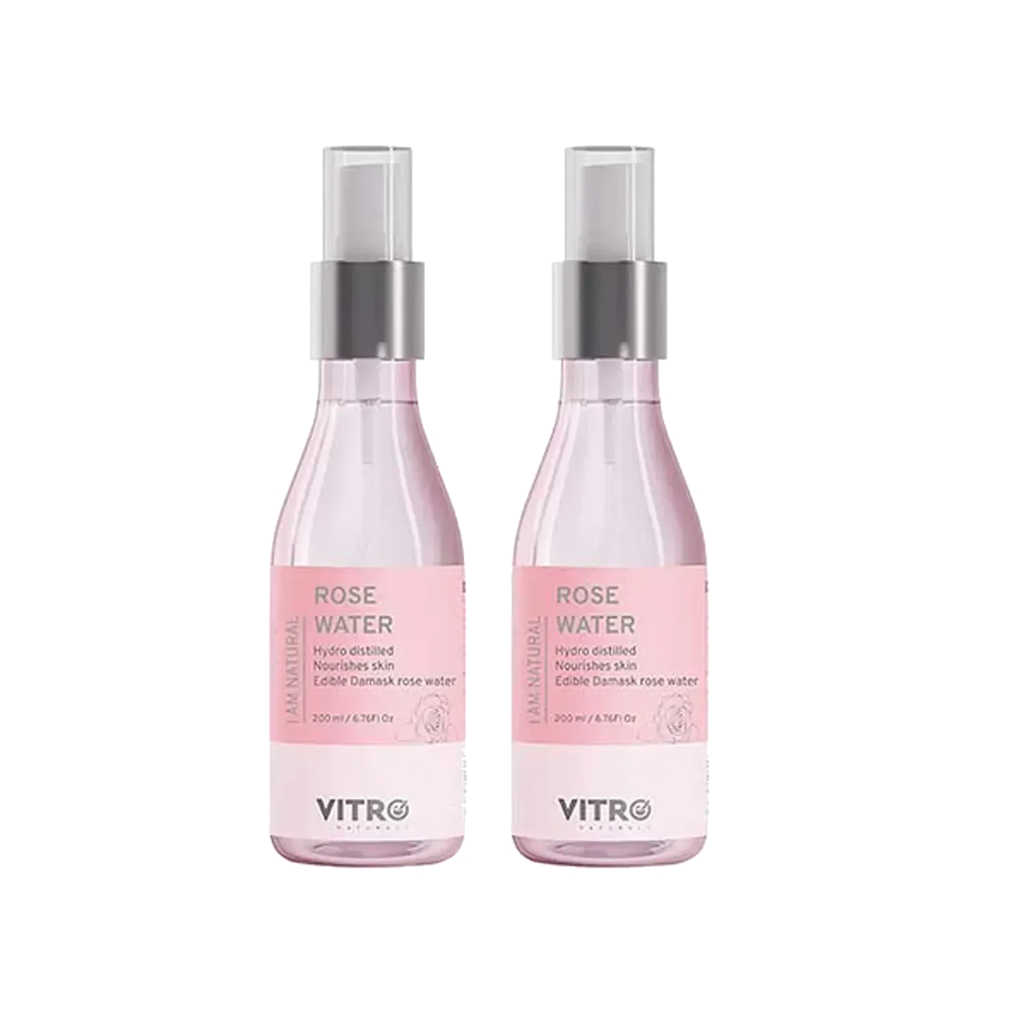 Vitro Naturals | Vitro Naturals I Am Natural Premium Gulab Jal (Rose Water) Spray (400gm) (2Pc)