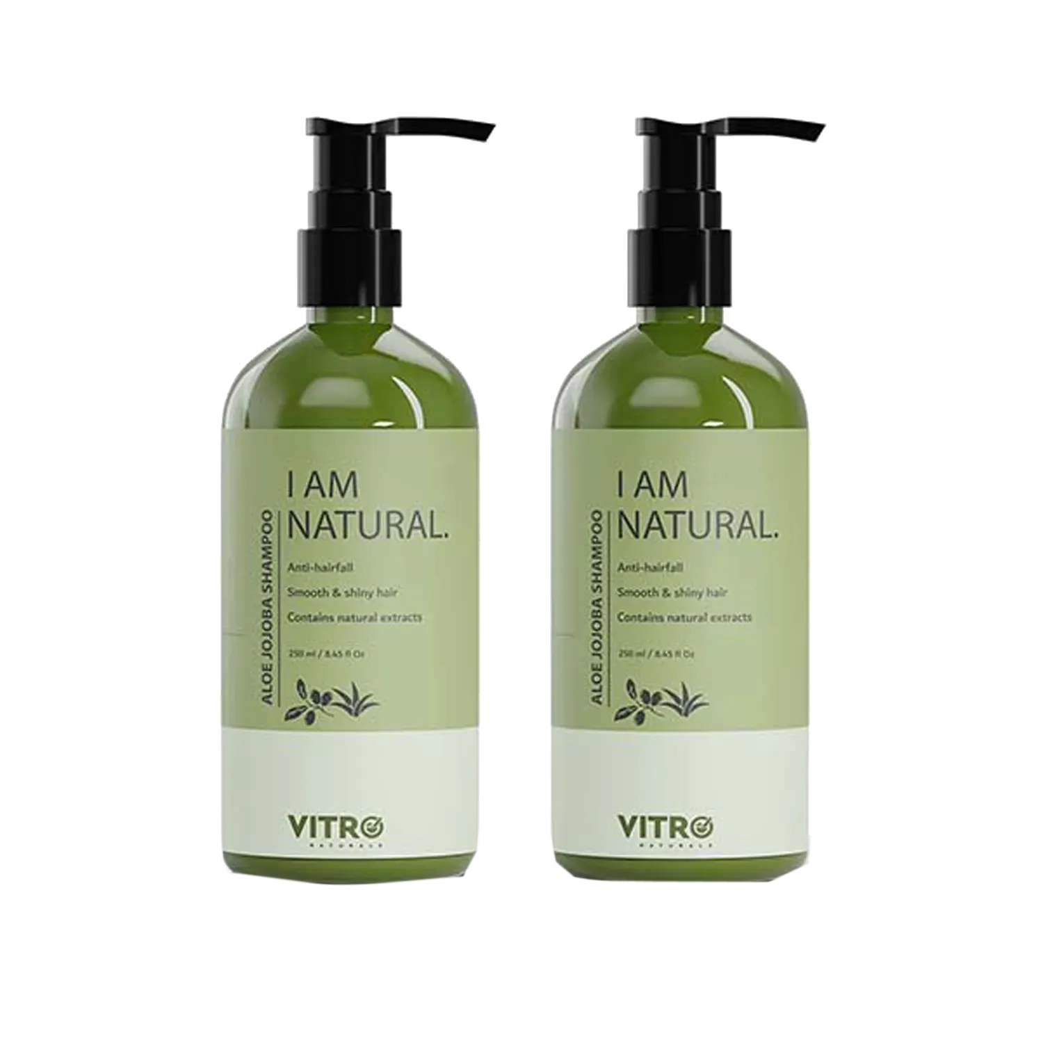 Vitro Naturals | Vitro Naturals I Am Natural Aloe Jojoba Shampoo (500gm) (2Pc)