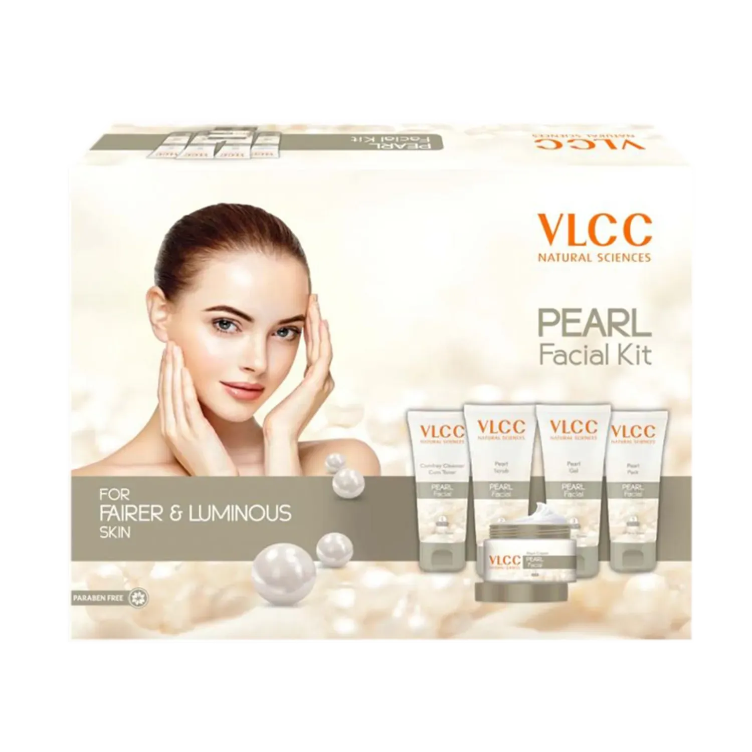 VLCC Pearl Premium Facial Kit with FREE Rose Water Toner 400g