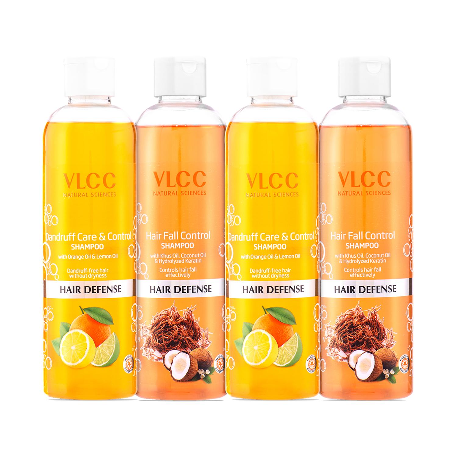 VLCC | VLCC Dandruff Care and Control & Nourishing and Silky Shine Shampoo Combo