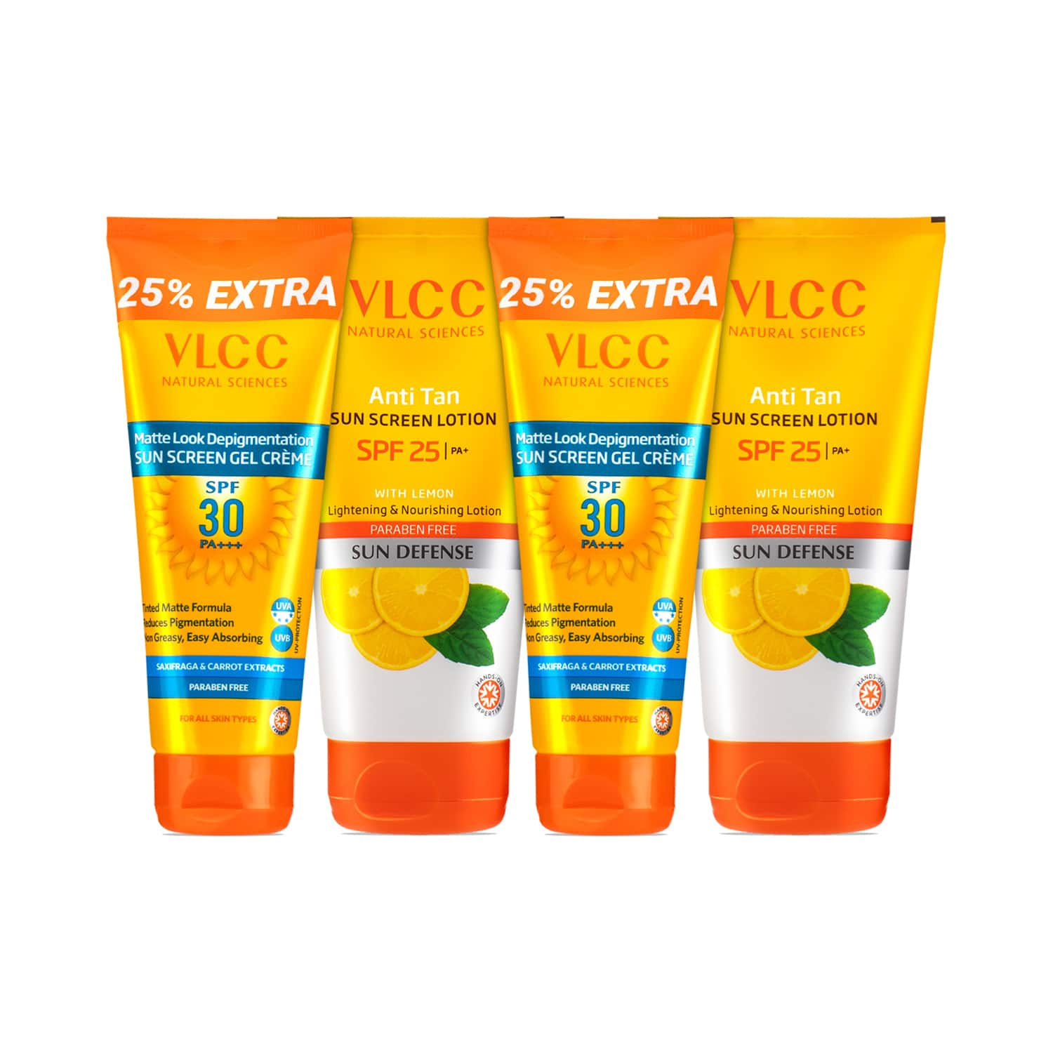 VLCC | VLCC Anti Tan Sun Screen Lotion SPF 25 & Matte Look SPF 30 PA ++ Sunscreen Combo