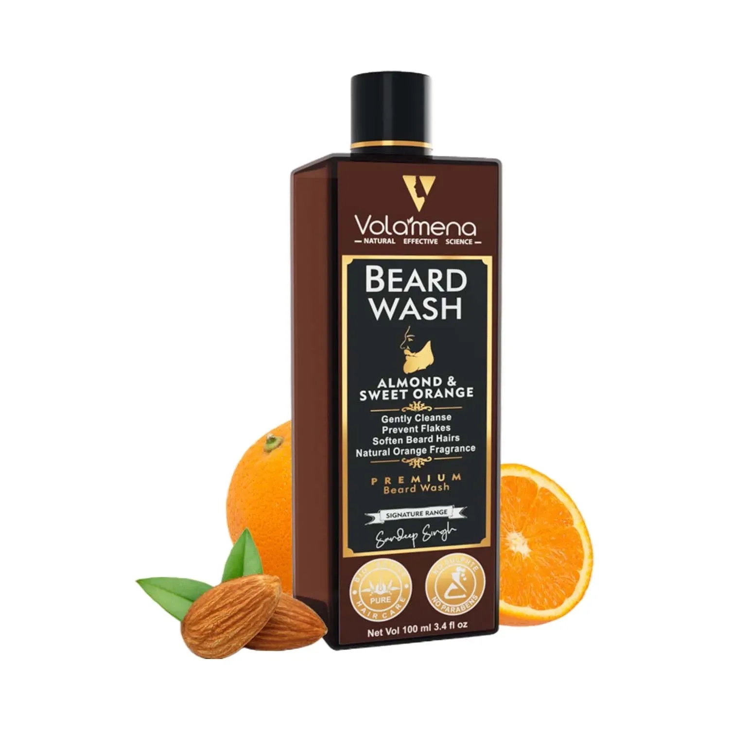 Volamena | Volamena Almond & Orange Beard Wash (100ml)