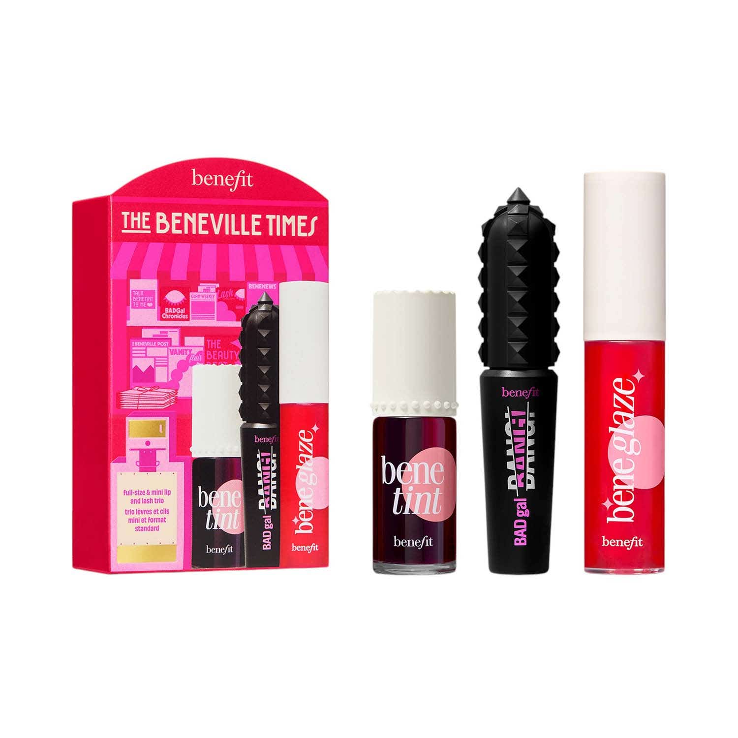 Benefit Cosmetics | Benefit Cosmetics The Beneville Times Lip And Lash Trio (3 pcs)