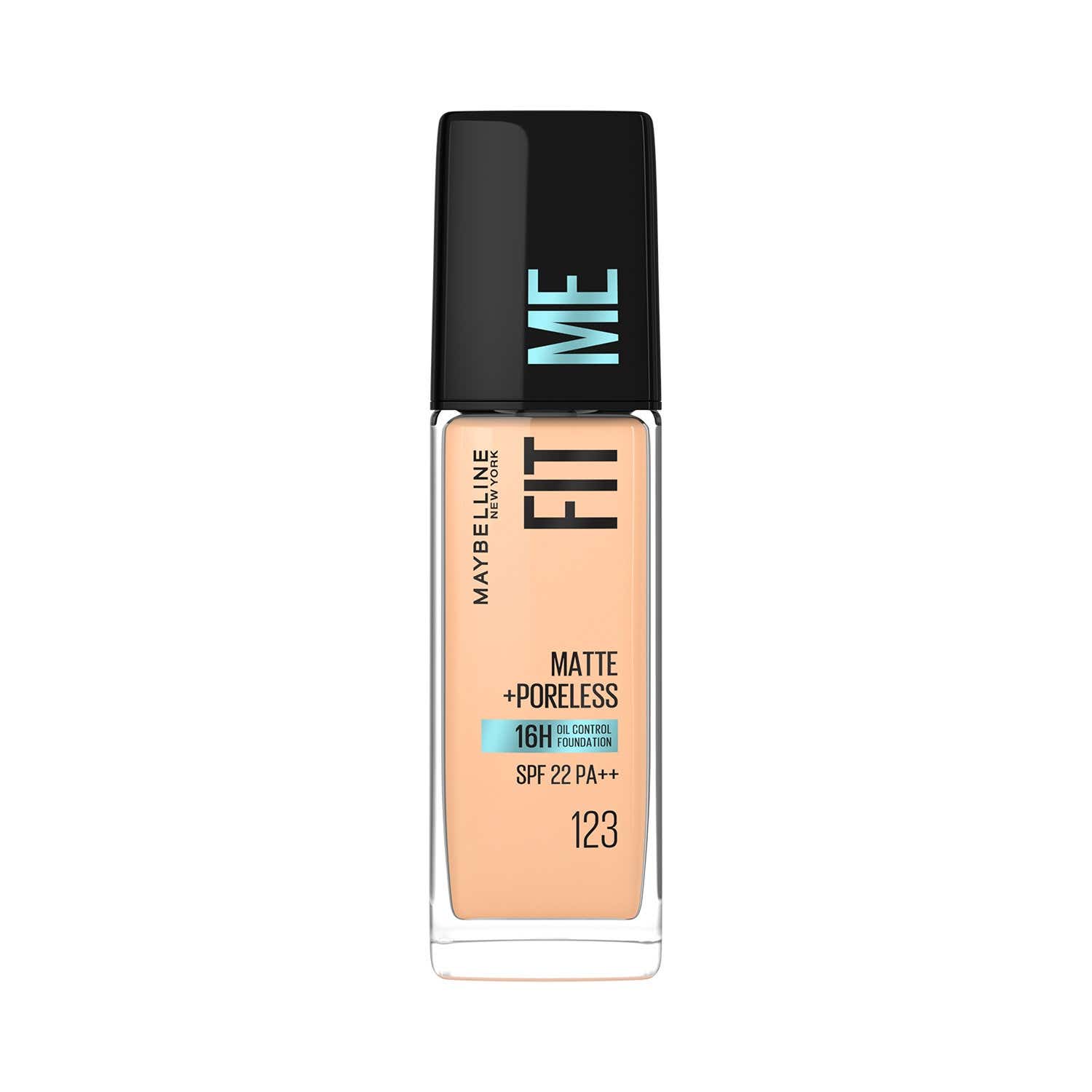 Maybelline New York | Maybelline New York Fit Me Matte + Poreless Liquid Foundation SPF 22 - 123 Soft Nude (30ml)