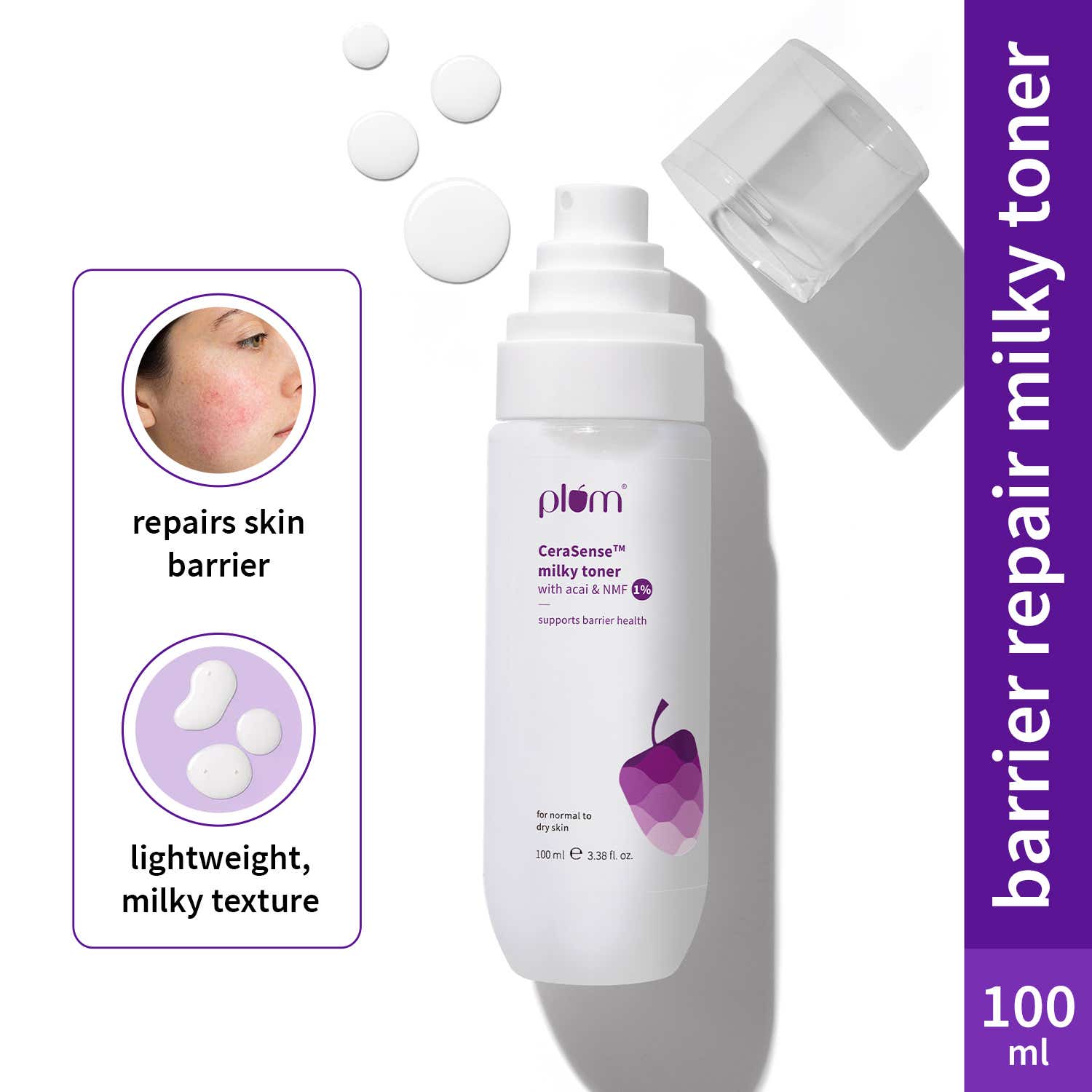 Plum | Plum Cerasense Milky Toner For Barrier Repair (100 ml)