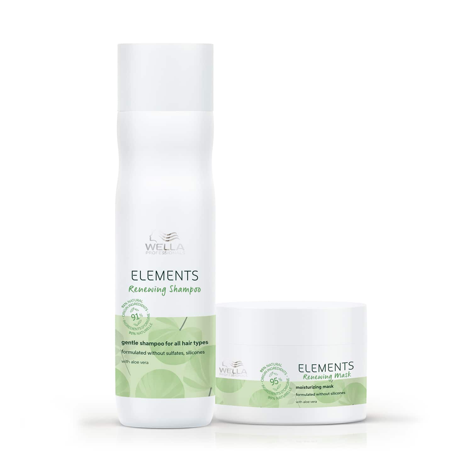 Wella Professionals | Wella Professionals Elements Sulfate free Renewing Shampoo 250 ml & Mask 150 ml for all hair types