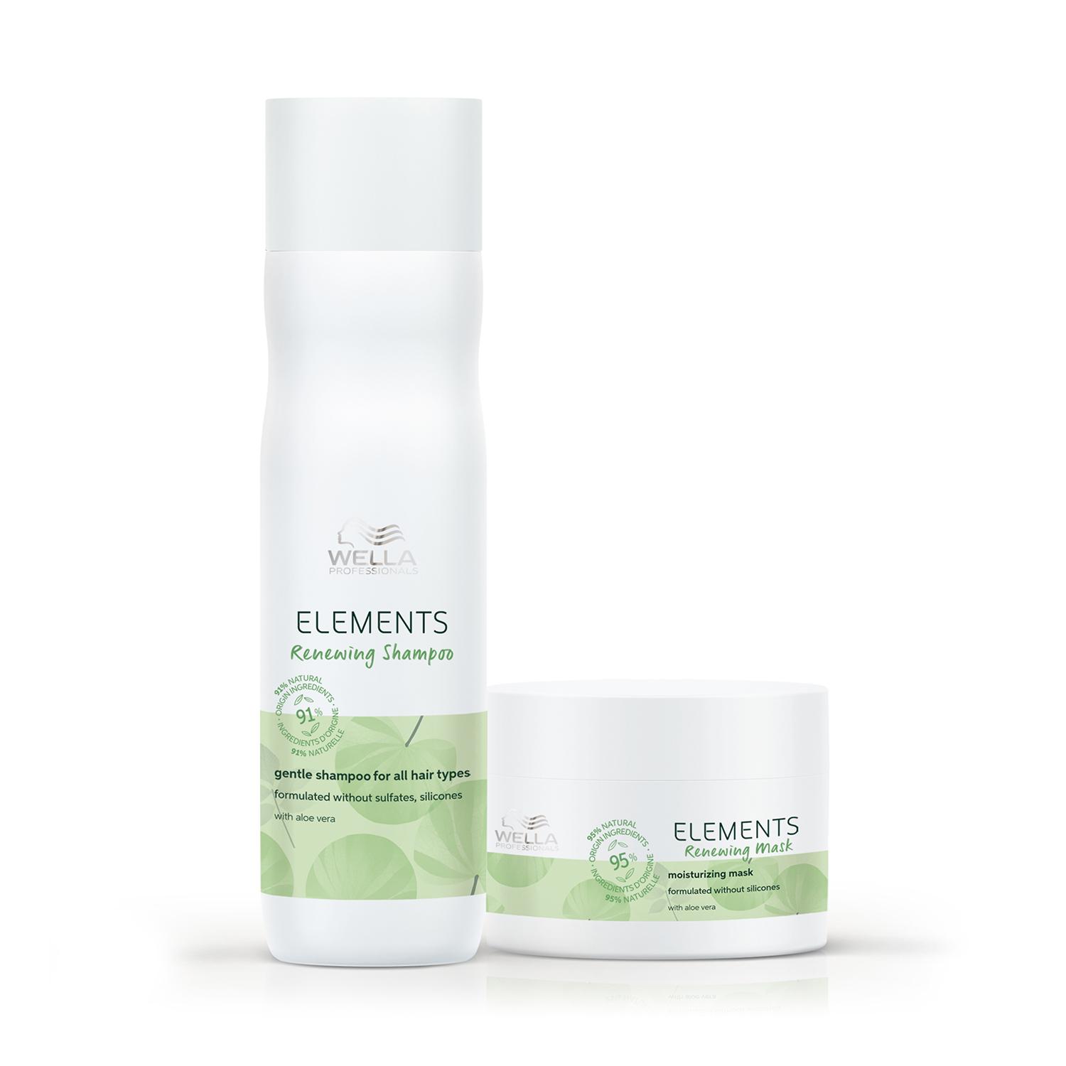 Wella Professionals | Wella Professionals Elements Sulfate free Renewing Shampoo 250 ml & Mask 150 ml for all hair types