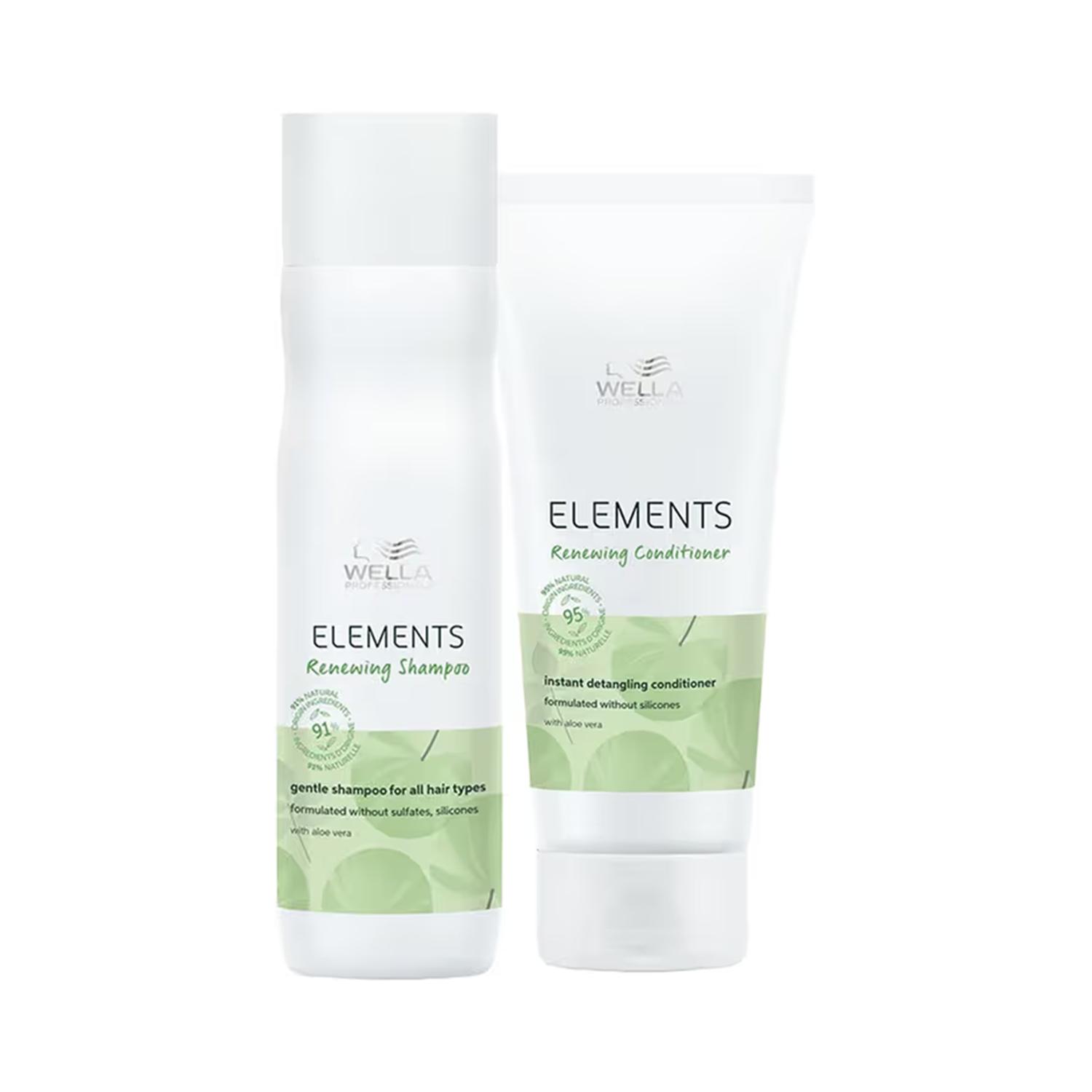 Wella Professionals | Wella Professionals Elements Sulfate free Renewing Shampoo 250 ml & Conditioner 200 ml for all hair