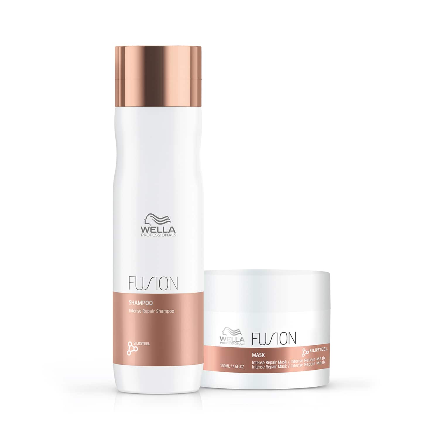 Wella Professionals | Wella Professionals Fusion Intense Repair Shampoo 250 ml & Mask 150 ml for stronger & damaged hair