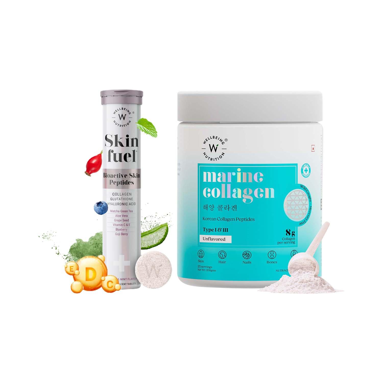Wellbeing Nutrition | Wellbeing Nutrition Pure Collagen & Glutathione Anti-ageing Combo