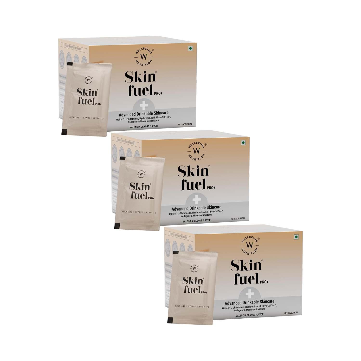 Wellbeing Nutrition | Wellbeing Nutrition Skin Fuel PRO+ - Valencia Orange (Pack of 3)