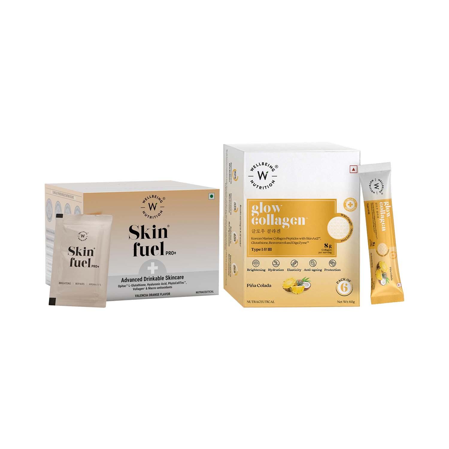 Wellbeing Nutrition | Wellbeing Nutrition Glowing Skin Drinkable Skincare Combo