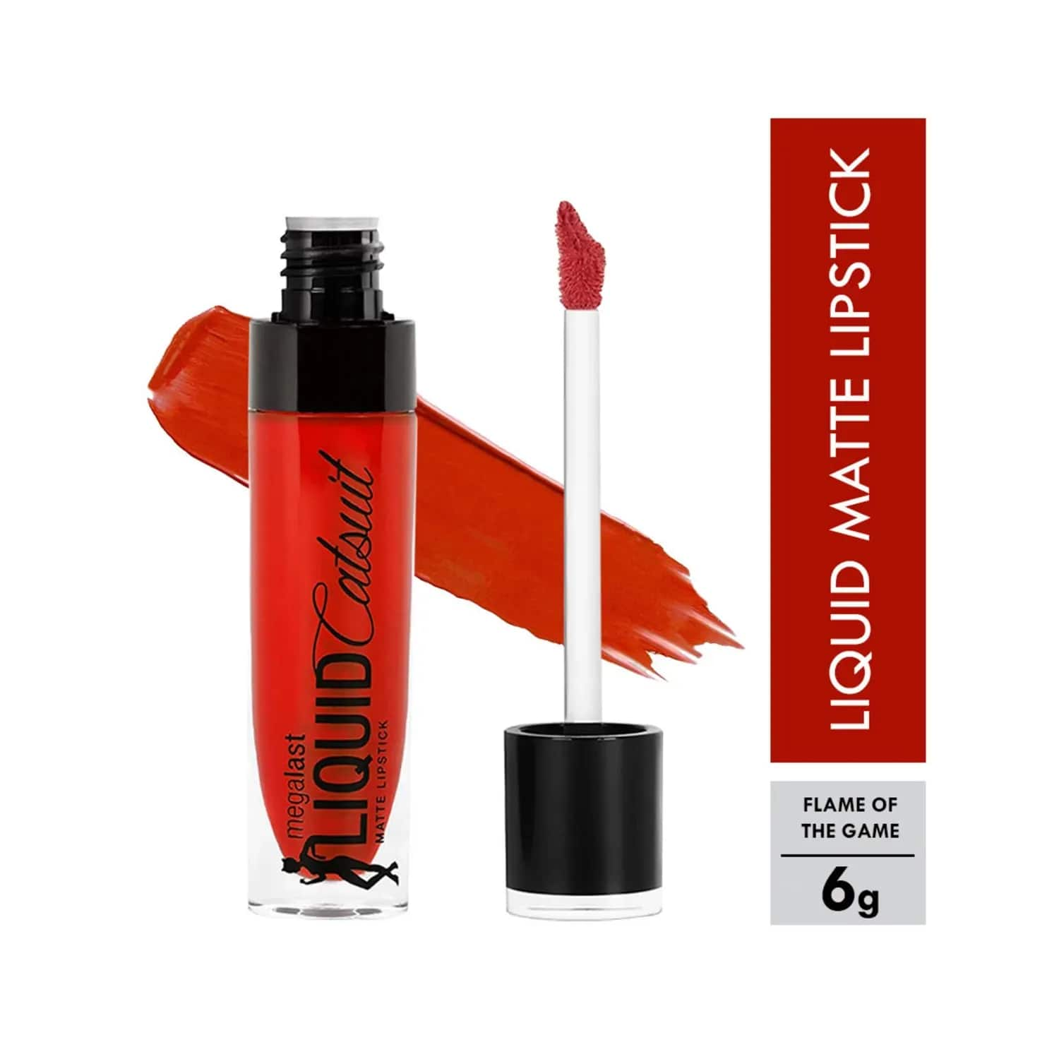 Wet n Wild Megalast Liquid Catsuit Matte Lipstick - Flame Of The Game (6g)