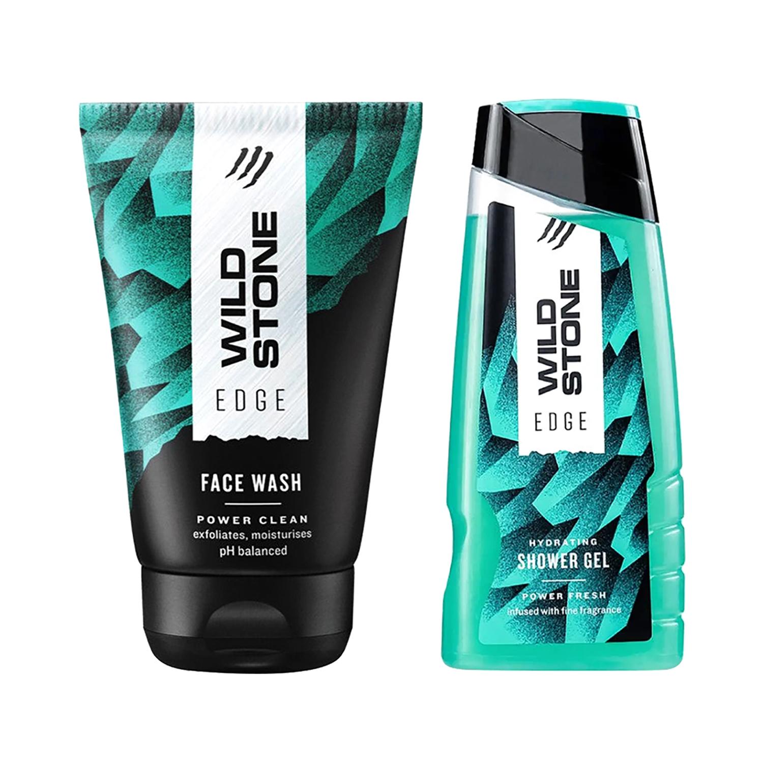 Wild Stone | Wild Stone Edge Face Wash (100ml) & Edge Shower Gel (200ml) Combo