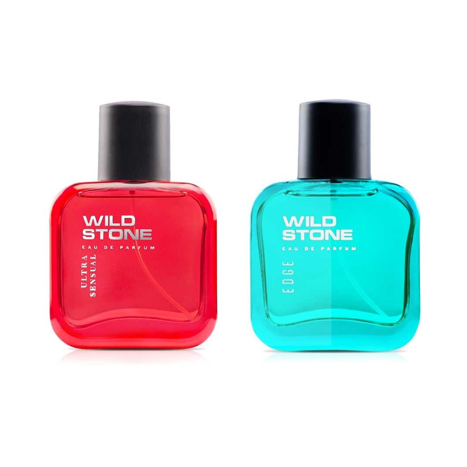 Wild Stone | Wild Stone Edge and Ultra Sensual Perfume Combo for Men (50ml Each) (Pack of 2) Combo