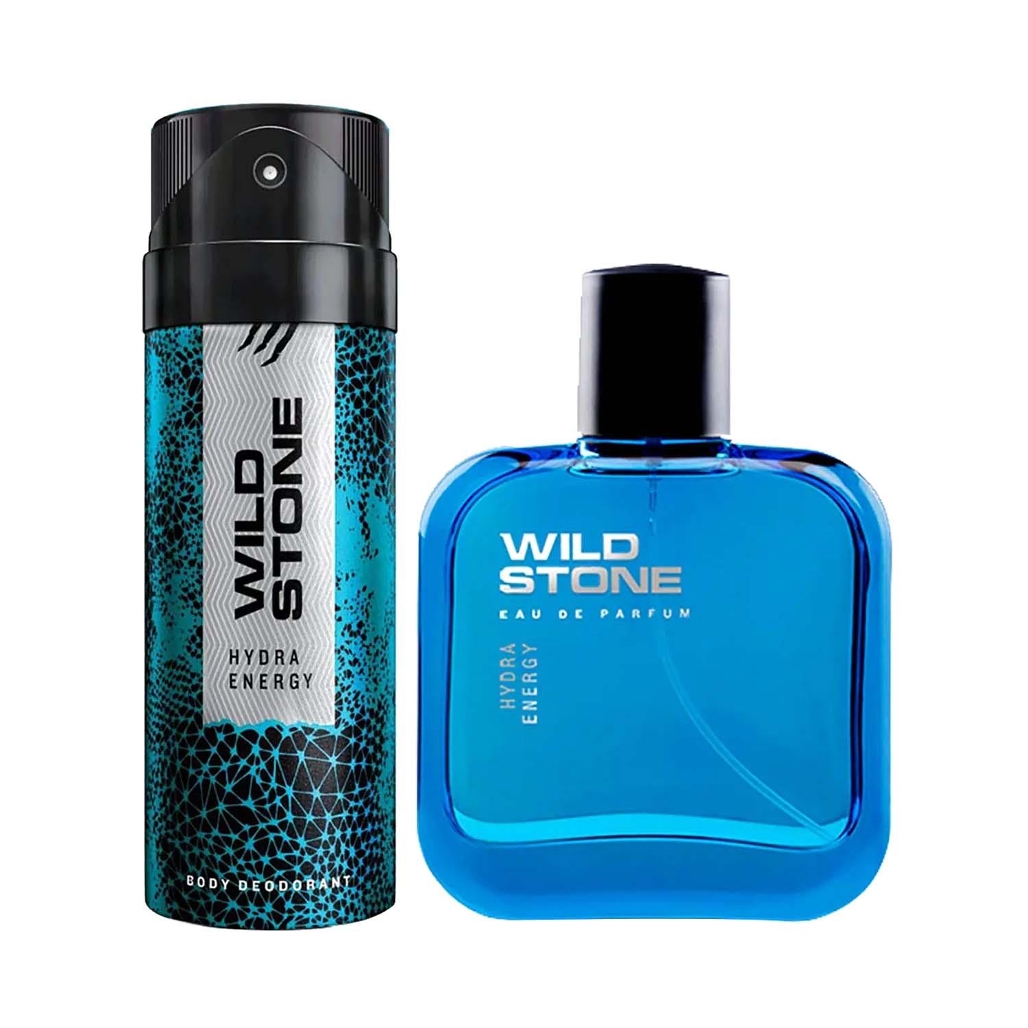 Wild Stone | Wild Stone Hydra Energy Deodorant (150 ml) & Hydra Energy Spray Perfume (50 ml) Combo
