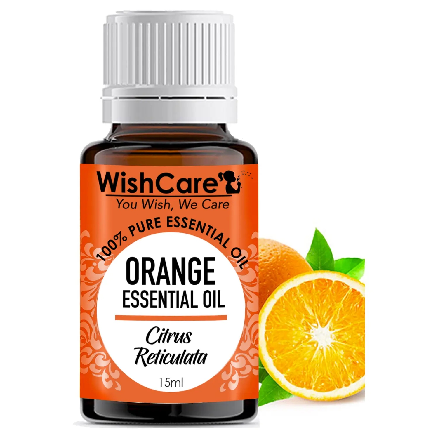 WishCare 100% Pure Orange Essential Oil (15ml)