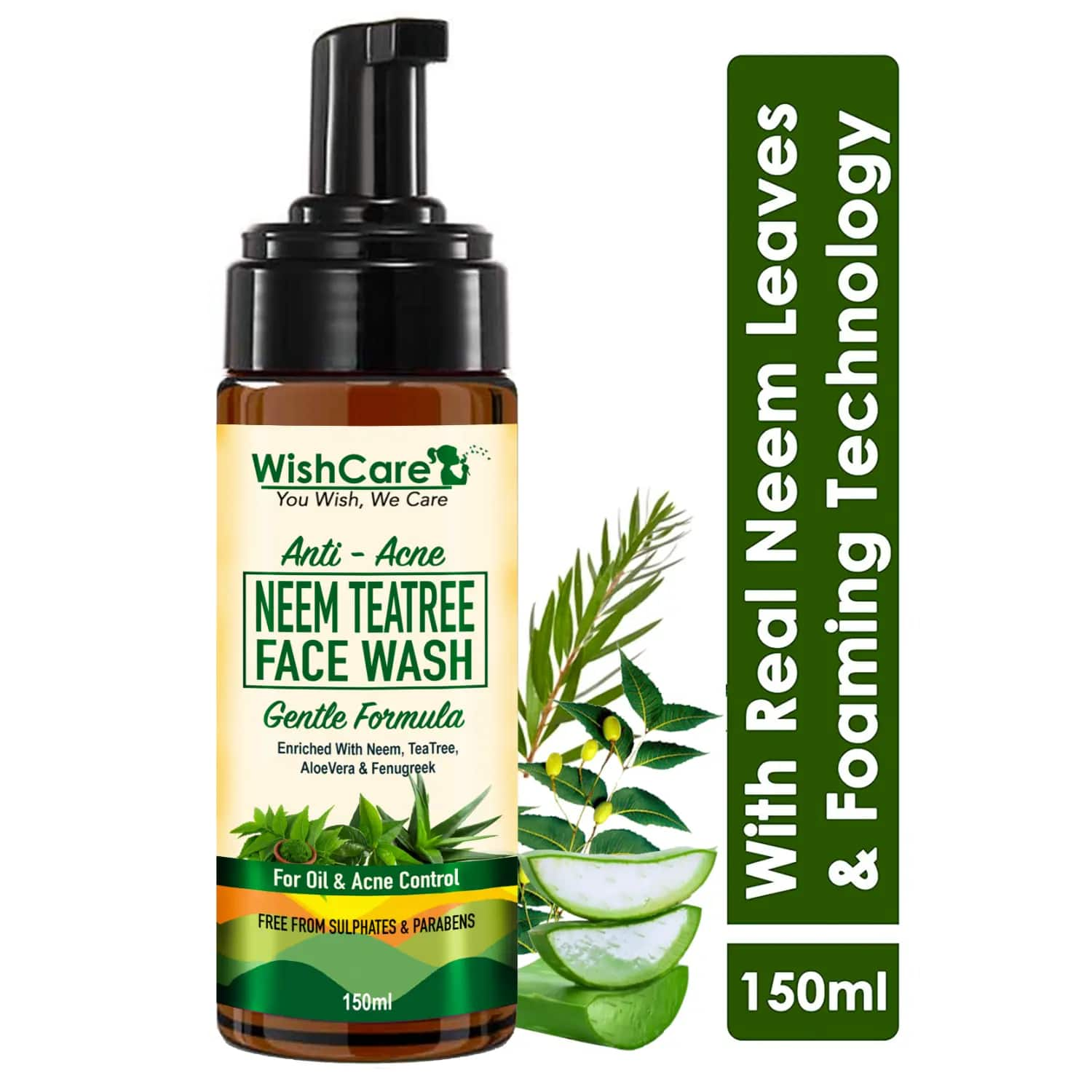 WishCare | WishCare Neem Tea Tree Face Wash (150ml)