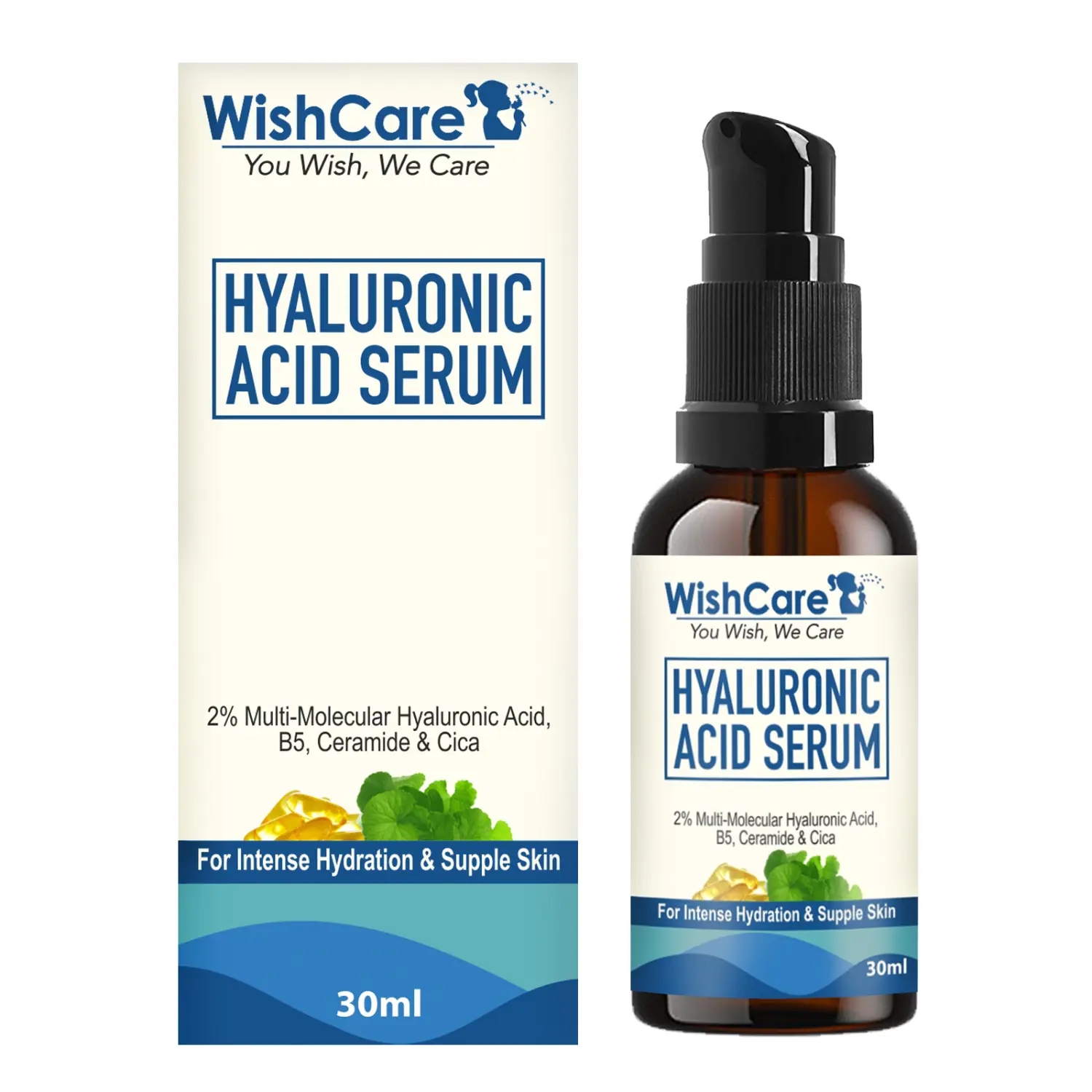 WishCare 2% Hyaluronic Acid Serum With Cica (30ml)
