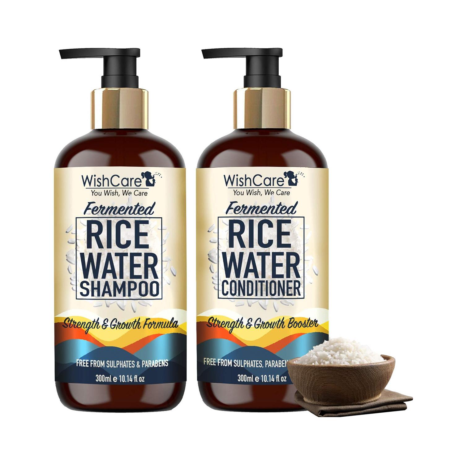 WishCare | WishCare Fermented Rice Water Shampoo & Conditioner Or Dry & Frizzy Hair Combo