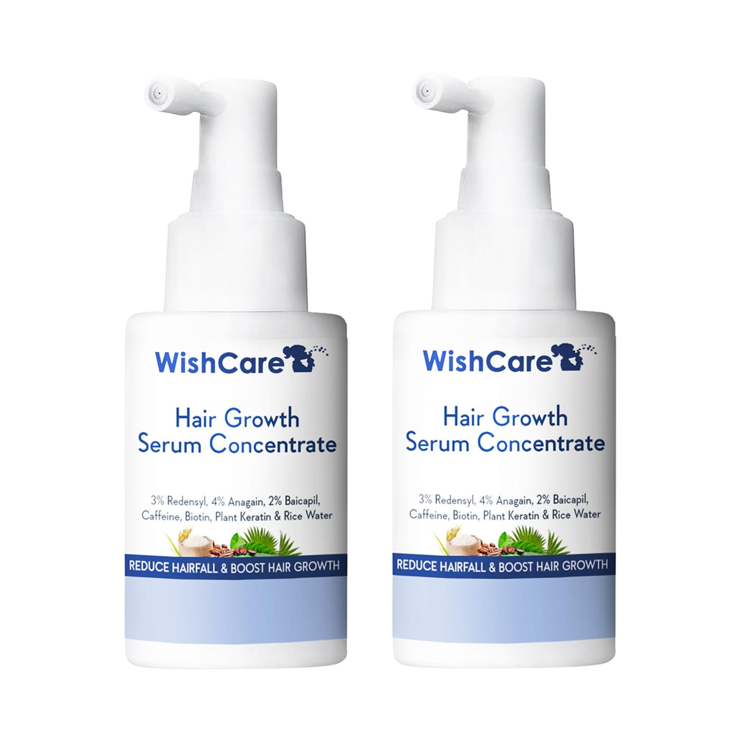 WishCare | Wishcare Hair Growth Serum Concentrate - Anagain, Caffeine, Biotin, Keratin & Rice Water (Pack of 2)
