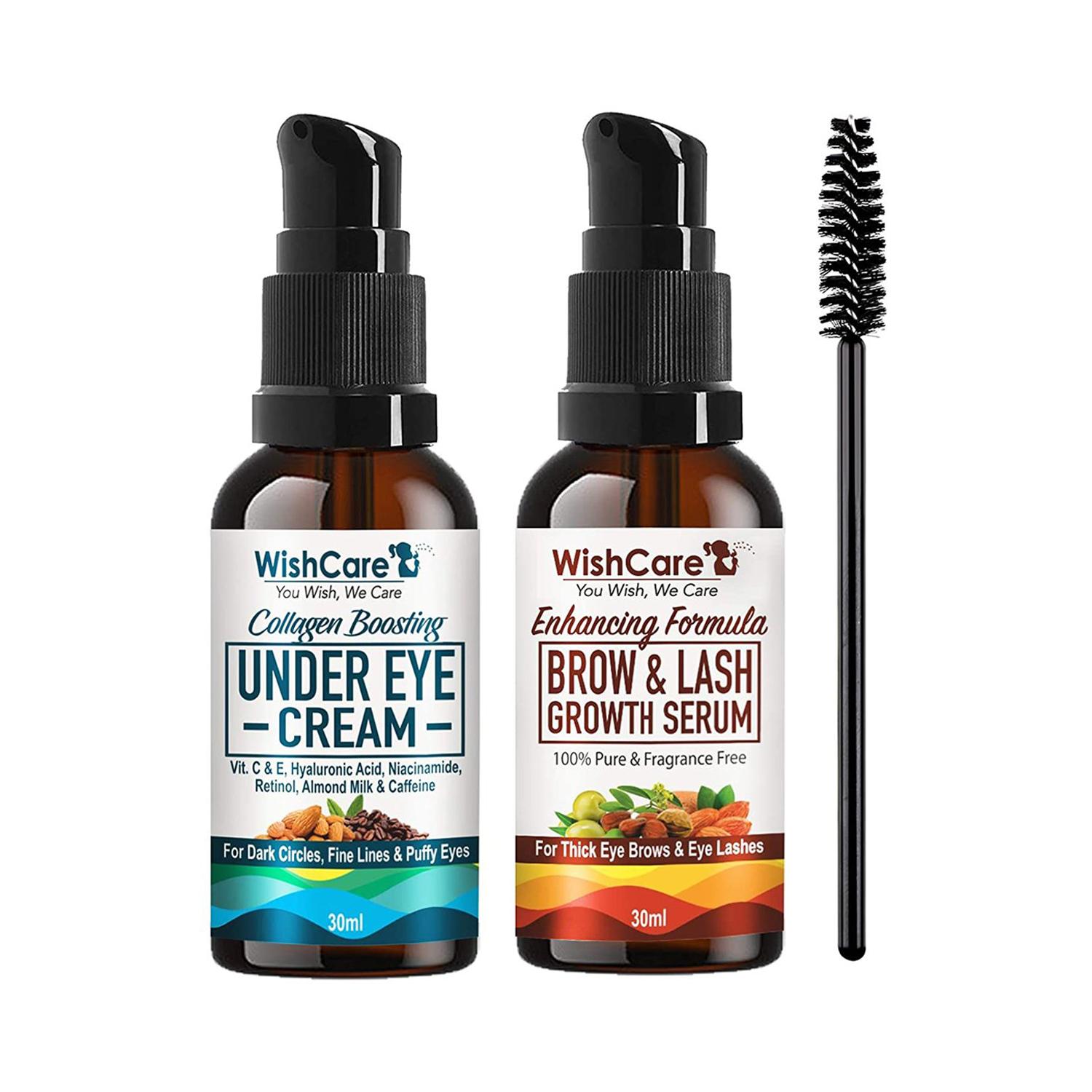 WishCare | WishCare Eye Care Combo - Under Eye Cream & Brow-Lash Growth Serum (30 ml each)