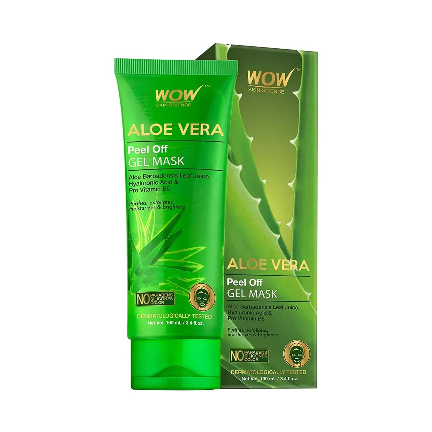 WOW SKIN SCIENCE | WOW SKIN SCIENCE Aloe Vera Peel Off Gel Mask Tube (100ml)