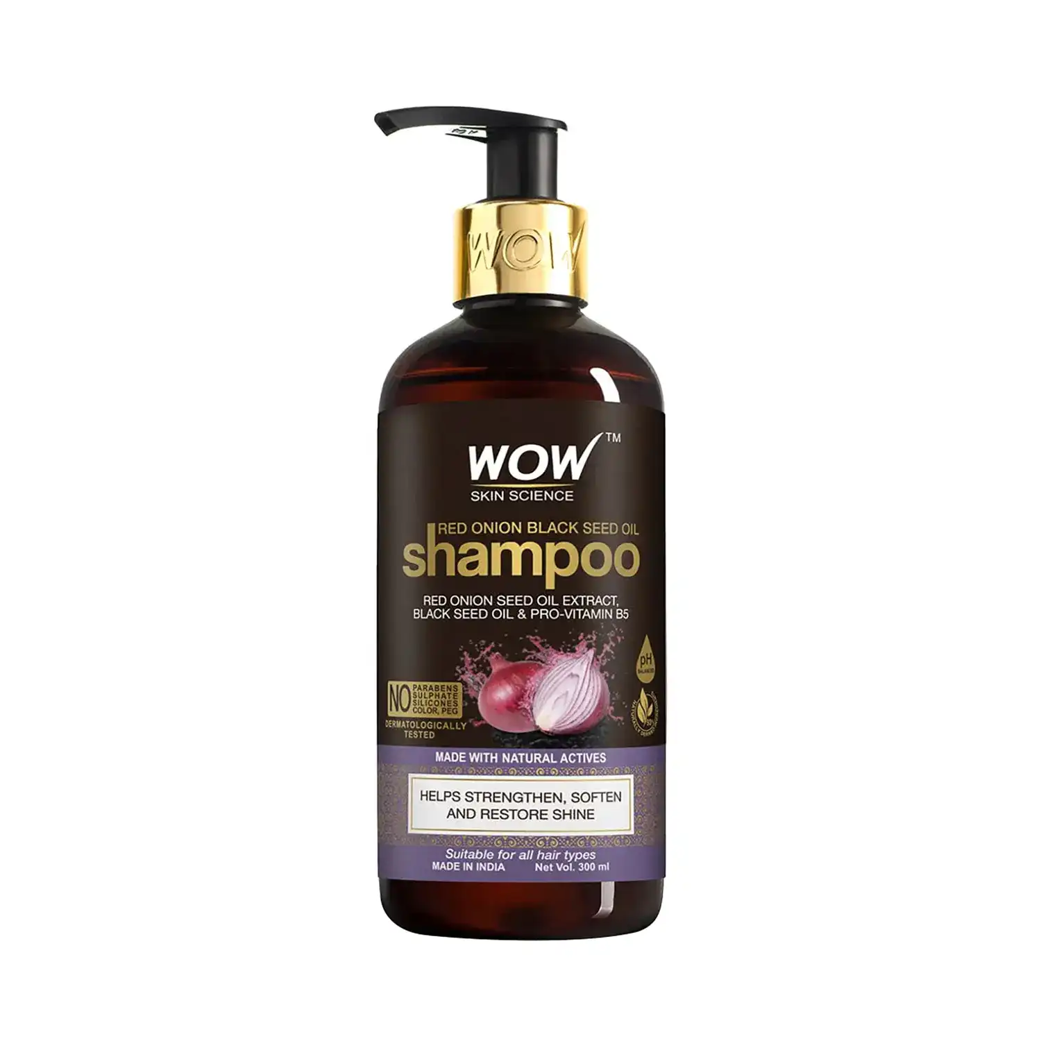WOW SKIN SCIENCE | WOW SKIN SCIENCE Onion Black Seed Oil Shampoo (300ml)