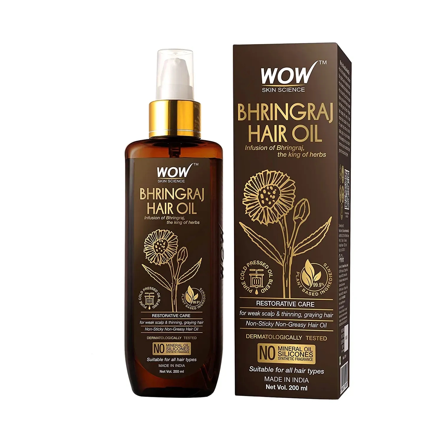 WOW SKIN SCIENCE | WOW Skin Science Bhringraj Hair Oil (200ml)