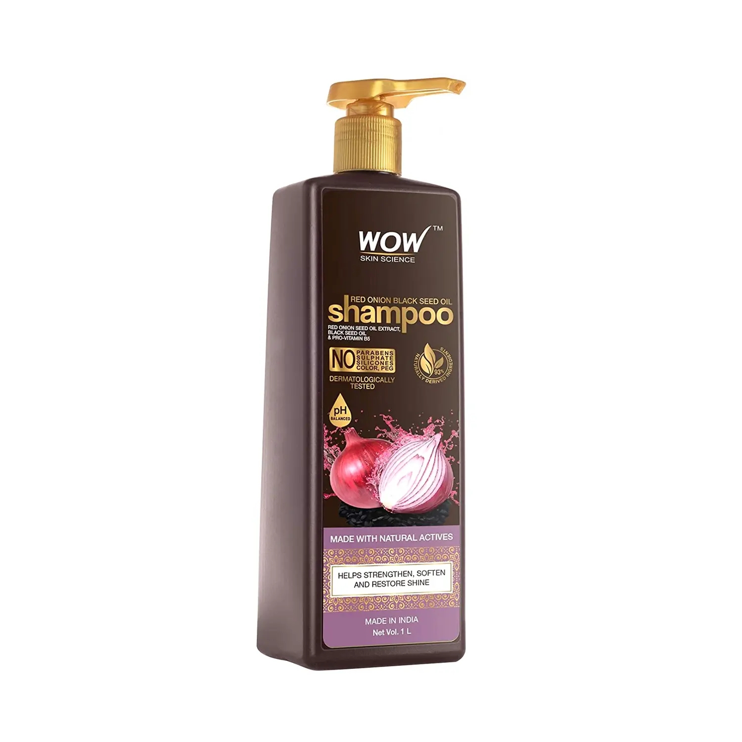 WOW SKIN SCIENCE | WOW SKIN SCIENCE Red Onion Black Seed Oil Shampoo (1000ml)