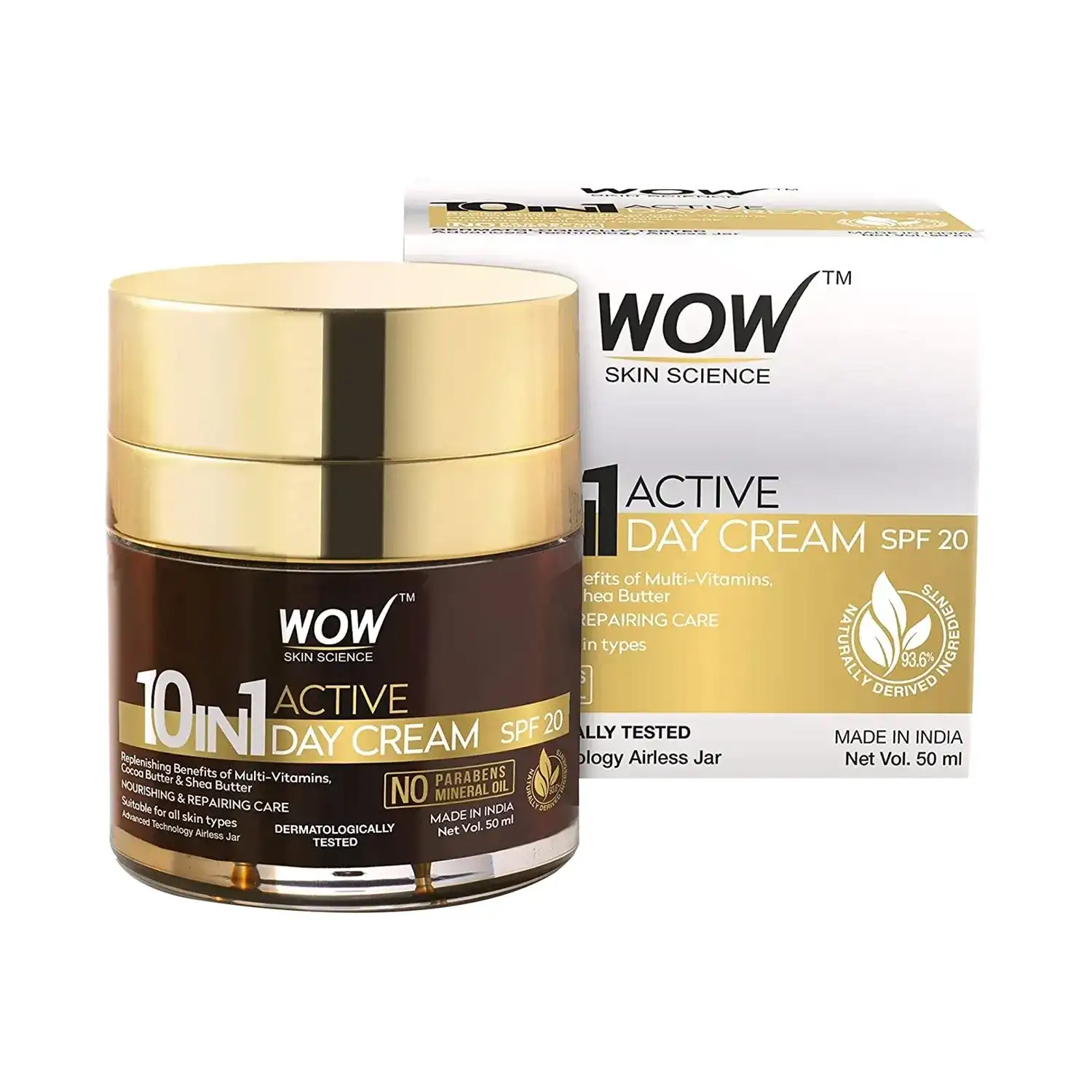 WOW Skin Science 10 in 1 Active Miracle Face Cream (50ml)