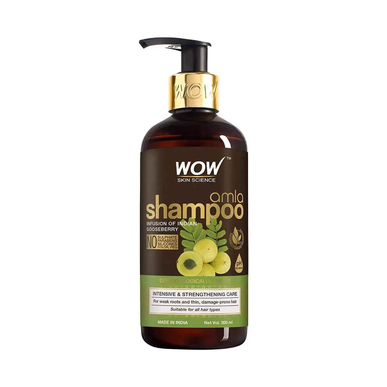 Buy WOW Skin Science Amla Shampoo 300ml Online at Best Price in