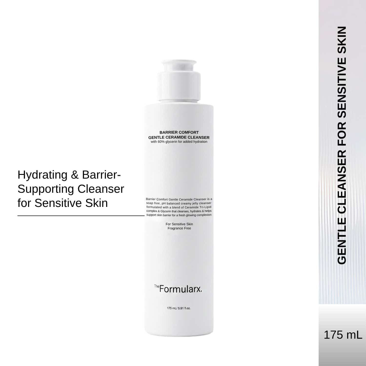 The Formularx | The Formularx Barrier Comfort Gentle Ceramide Cleanser for Sensitive Acne Prone Skin (175 ml)