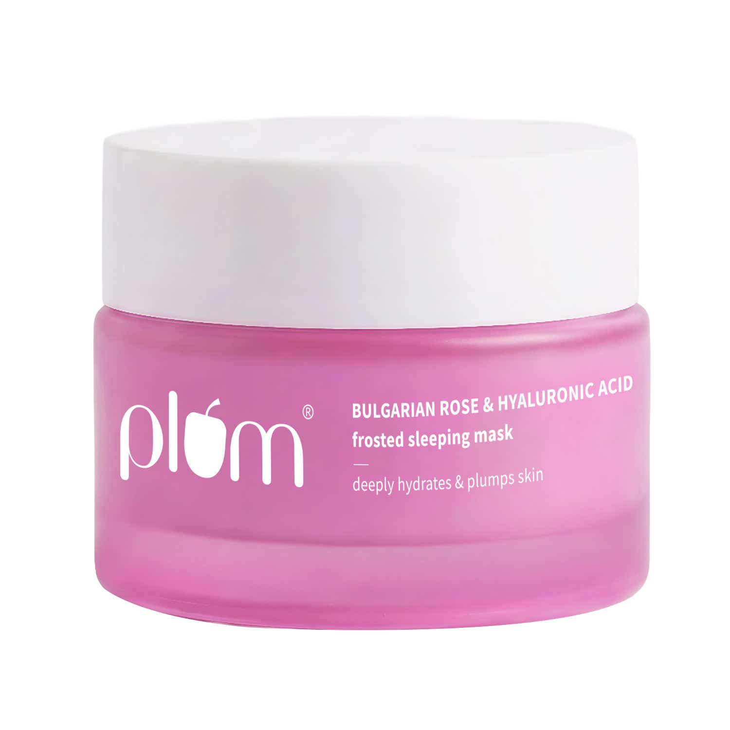 Plum Bulgarian Rose & Hyaluronic Acid Frosted Sleeping Mask Overnight Hydration (50 g) - Gift