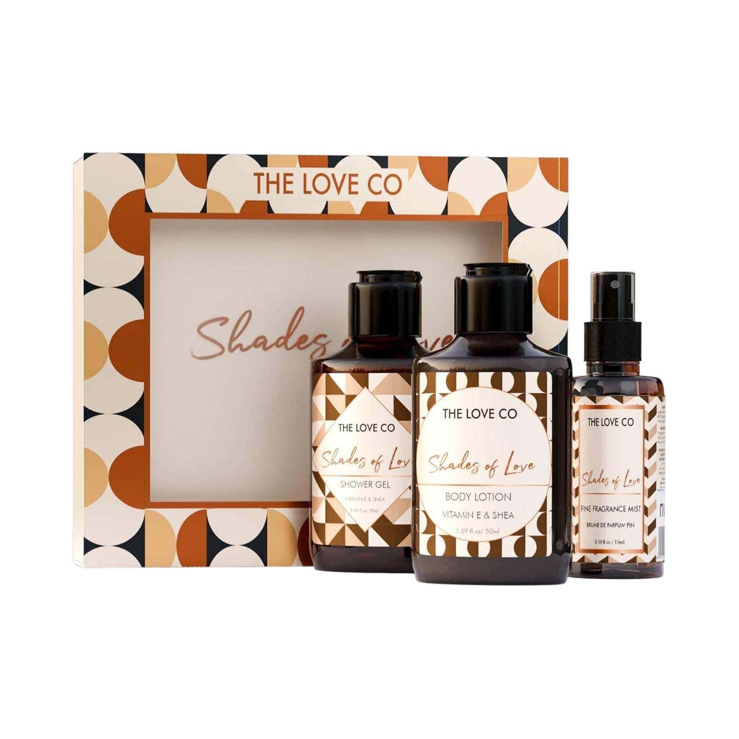 THE LOVE CO. | THE LOVE CO. Shades of Love Gift Collection, Indulge in Shower Gel, Body Lotion & Body Spray (3 pcs)