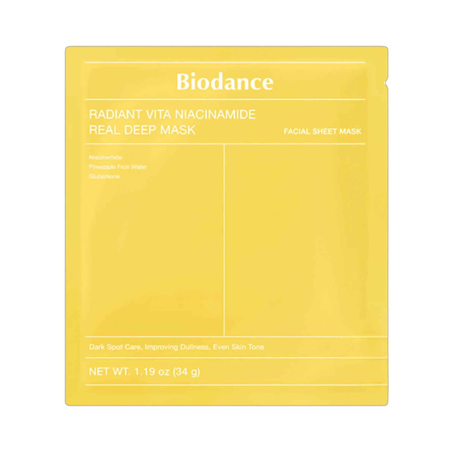 Biodance | Biodance Radiant Vita Niacinamide Real Deep Mask (34 g)