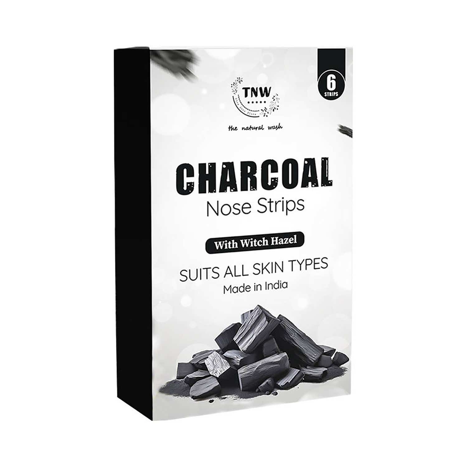 TNW The Natural Wash | TNW The Natural Wash Charcoal Nose Strips for Whiteheads and Blackheads (6 pcs)