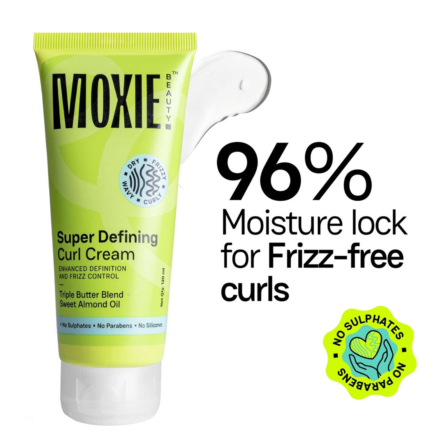 Moxie Beauty | Moxie Beauty Super Defining Curl Cream for Curly Hair (120 ml)