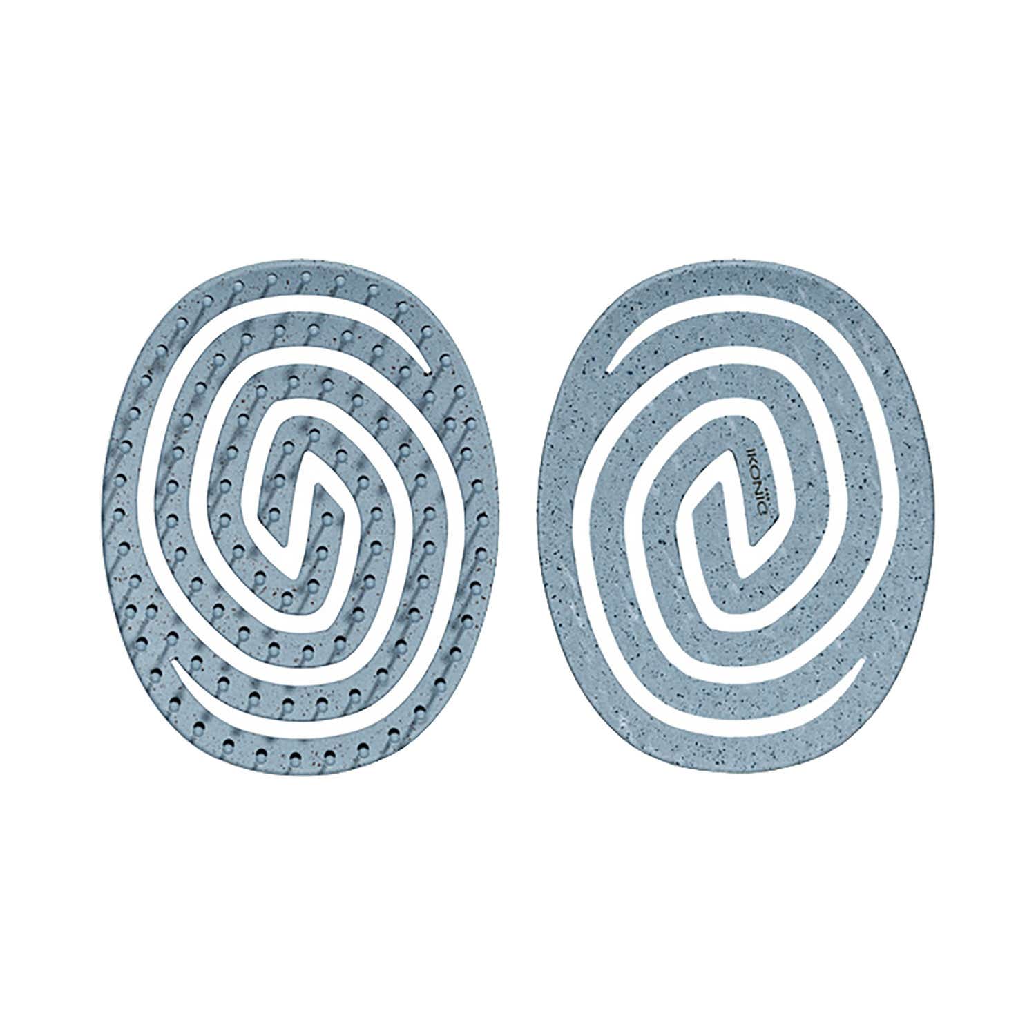 Ikonic Me | Ikonic Me Eco Spiral Travel Brush IKM-2109 - Powder Blue