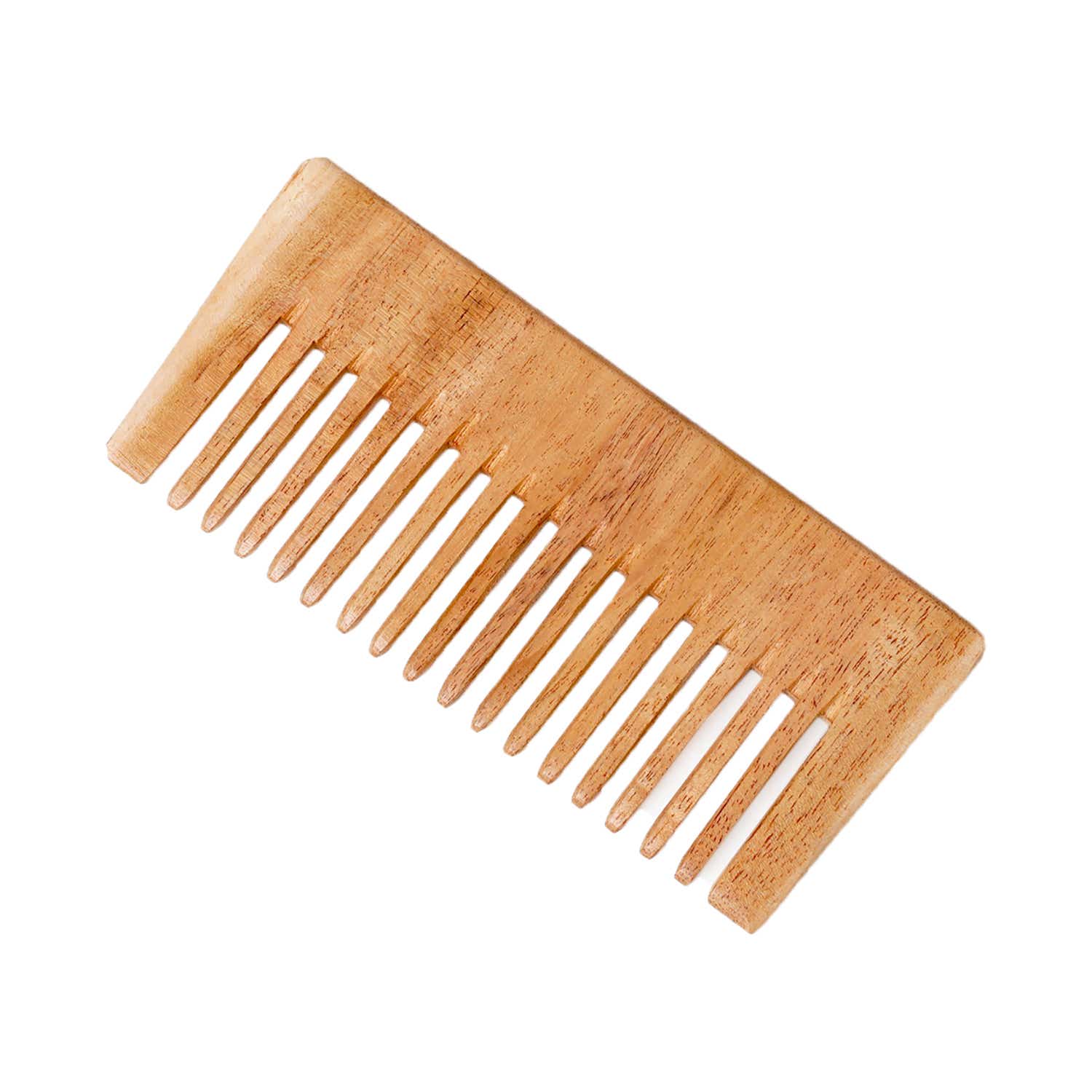 Bronson Professional | Bronson Professional Kacchi Neem Handmade Wooden Comb - Wide Tooth for Post Shampoo Detangling