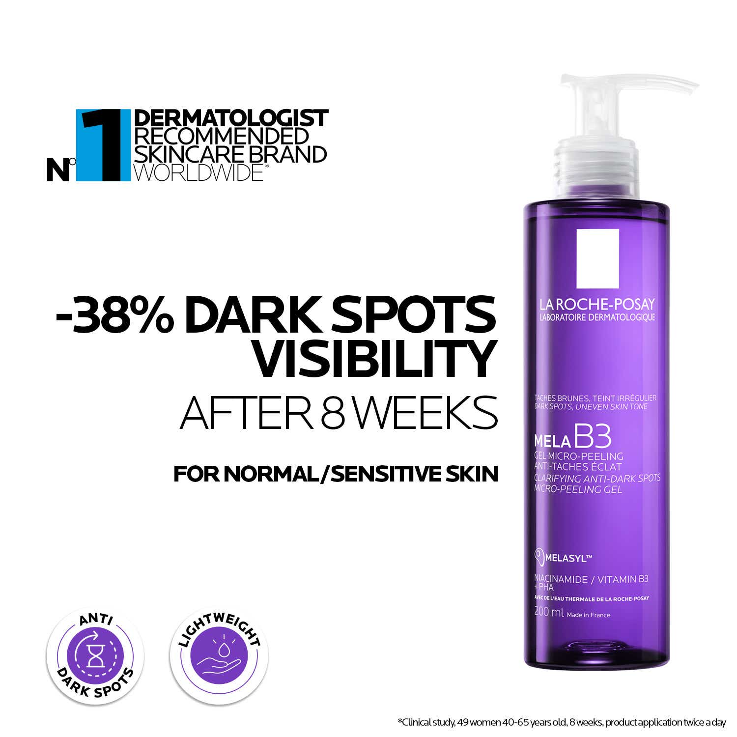 LA ROCHE-POSAY | La Roche-Posay Mela B3 Anti-Dark Spots Face Wash (200 ml)