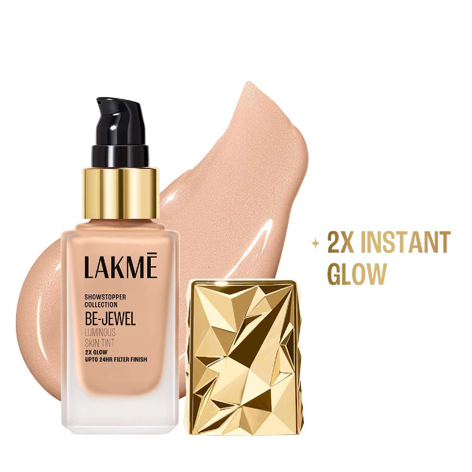 Lakme | Lakme Be-Jewel Luminous Skin Tint Up to 2X Luminous Glow - Warm Sand (25 ml)