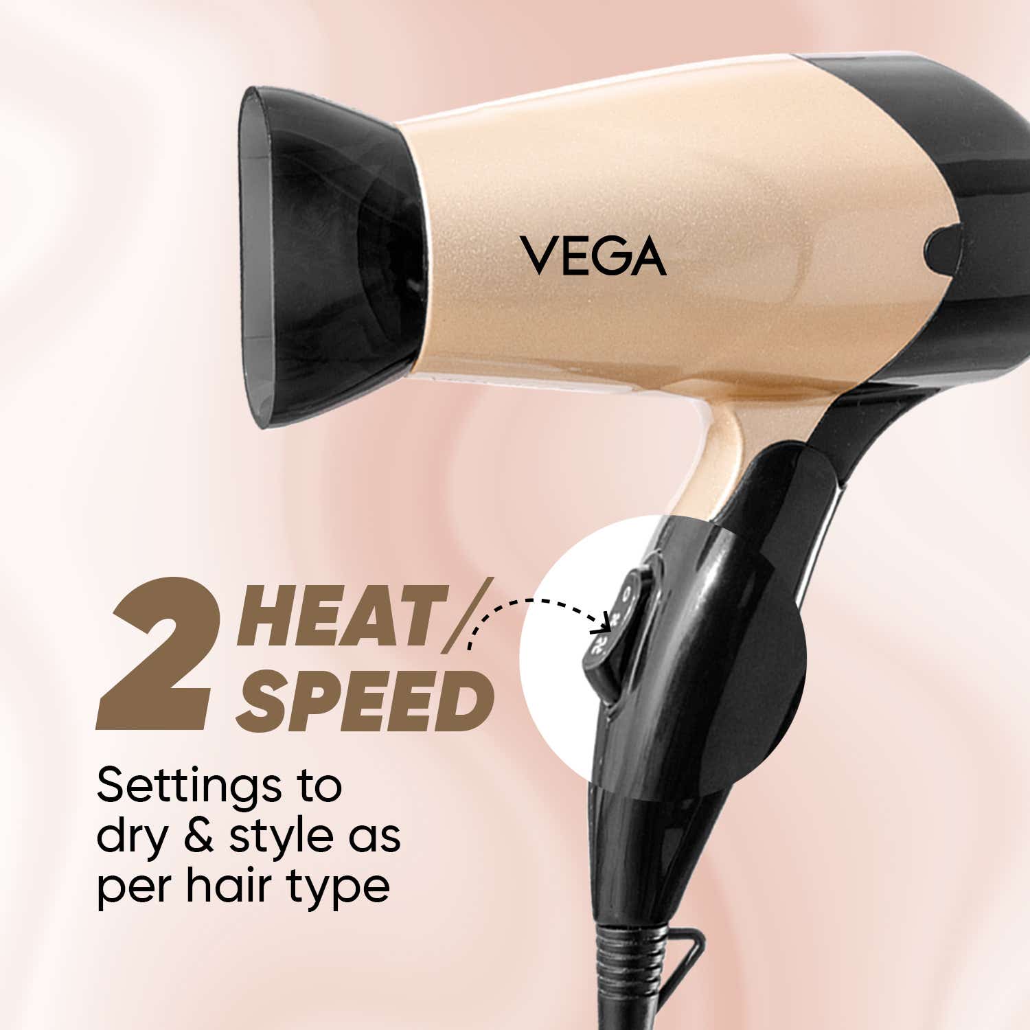 Vega 3-in-1 Hair Dryer & Straightener Combo (VGGP-10) Pack of 3 - Image 9