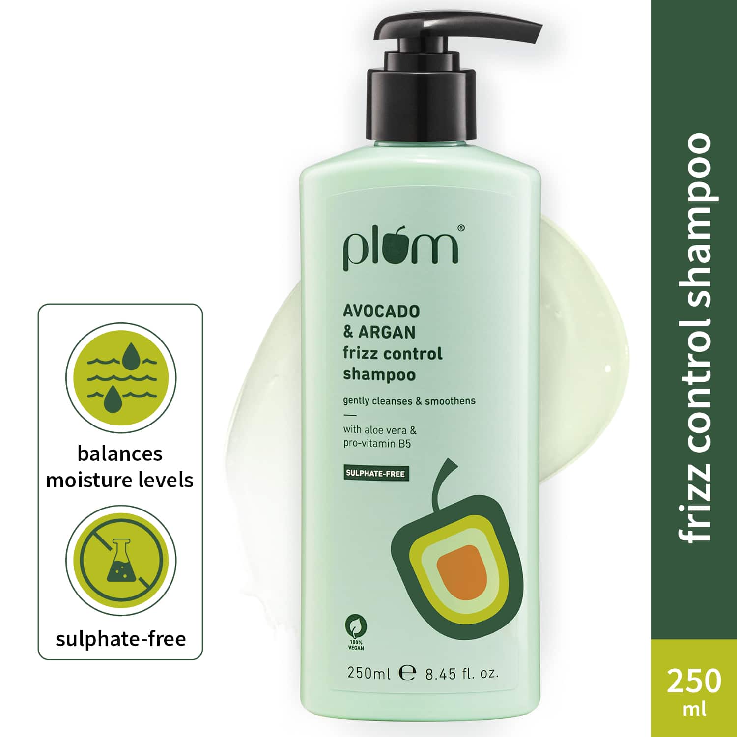 Plum | Plum Avocado & Argan Frizz Control Shampoo (250ml)
