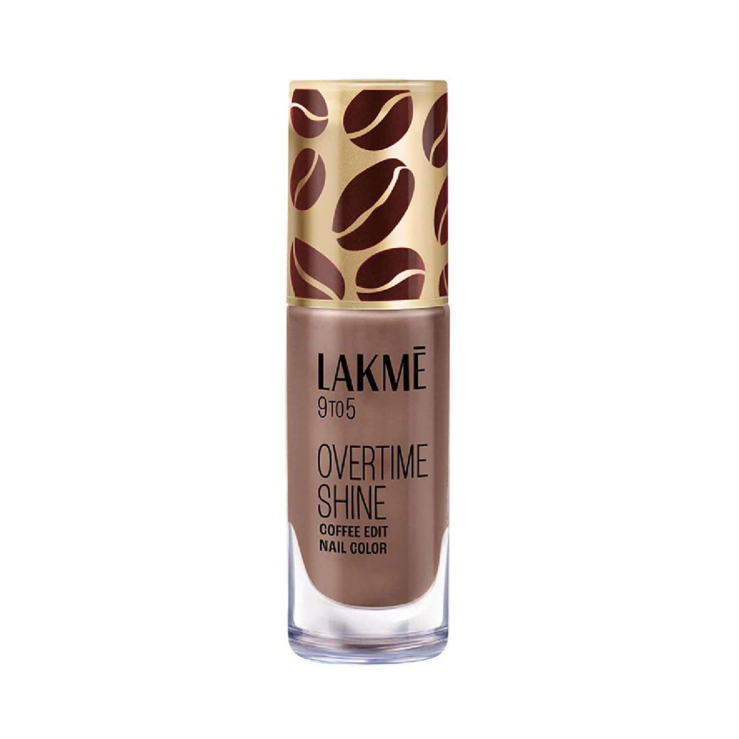 Lakme | Lakme 9 to 5 Overtime Shine Nail Polish Coffee Edit - 09 Cold Brew (6 ml)